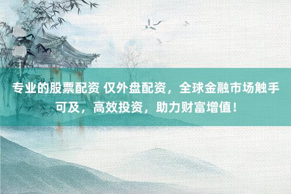 专业的股票配资 仅外盘配资，全球金融市场触手可及，高效投资，助力财富增值！