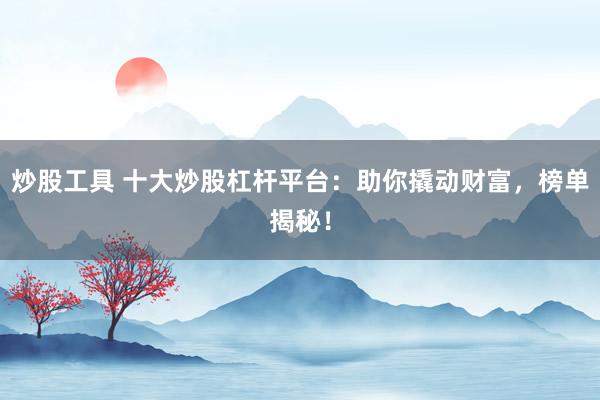 炒股工具 十大炒股杠杆平台：助你撬动财富，榜单揭秘！