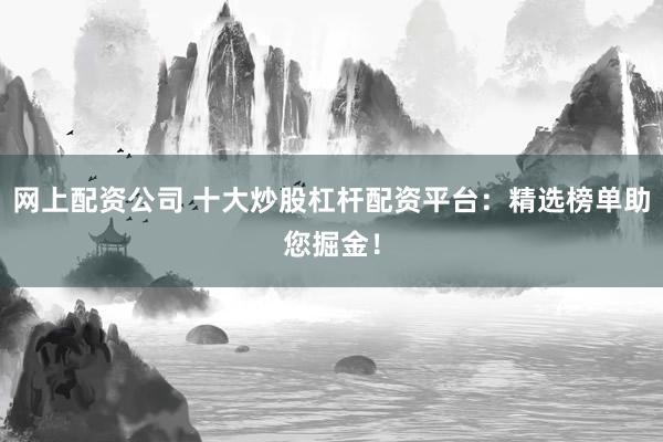 网上配资公司 十大炒股杠杆配资平台：精选榜单助您掘金！