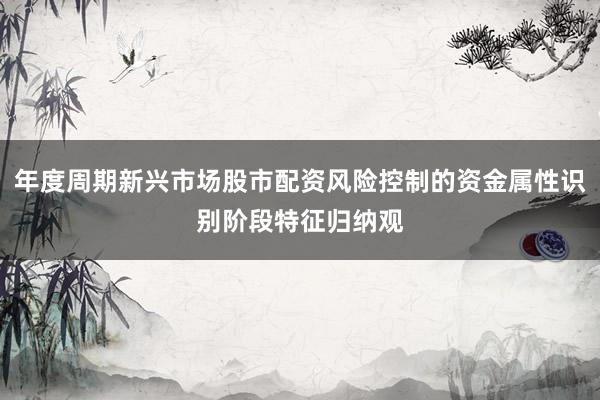 年度周期新兴市场股市配资风险控制的资金属性识别阶段特征归纳观