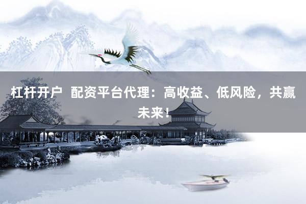 杠杆开户  配资平台代理：高收益、低风险，共赢未来！